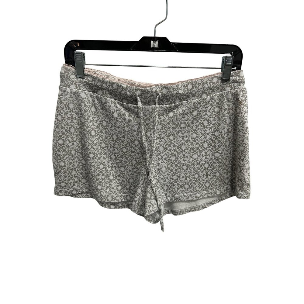 Catherine Malandrino Printed Elastic Waist Lounge Shorts Size L Relaxed Comfort